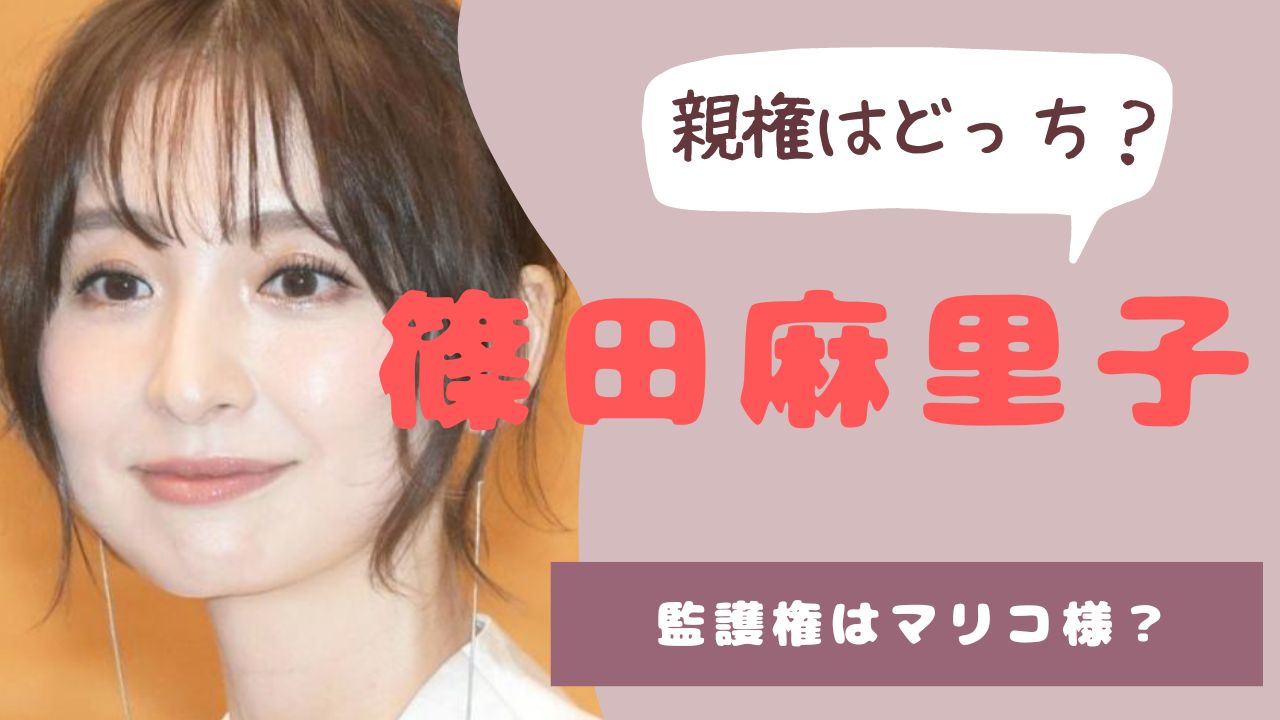 篠田麻里子　親権どっち？